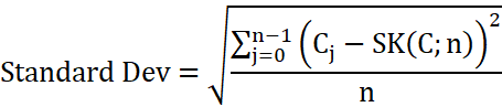 Standard Deviation formuła